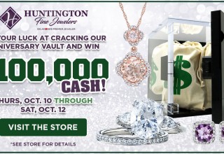 Win Up to $100,000 or a Trip for Two to Vegas at Huntington Fine Jewelers This Month