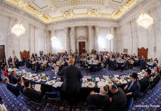 US Senator Cory Booker addressing the participants