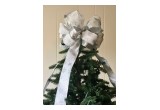 Frosty Collection Winter's Snowflake Tree Topper Bow