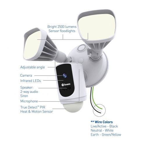 Swann Outsmarts Crime With the Release of Wi-Fi Floodlight Security System