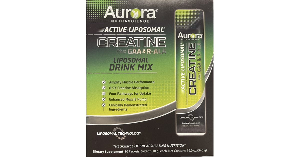 Vida Lifescience, the Exclusive US Partner for Aurora Nutrascience,  Introduces Active-Liposomal Creatine Plus With GAA & R-ALA