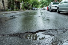 Rain-Filled Pothole