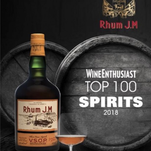 Rhum J.M VSOP Listed in Wine Enthusiast Top 100 Spirits