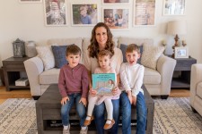 Author Jessica Elder with her three children