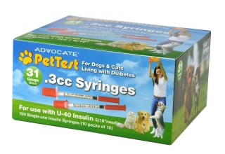 Advocate by Pharma Supply, Inc. to Release PetTest Branded U-40 Syringes for Pet Use