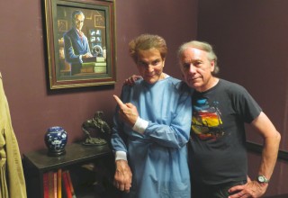 Actor Mel Novak (Bruce Lee's 'Game of Death') with Filmmaker Don Glut (author of #1 Best Selling Star Wars novel "The Empire Strikes Back")