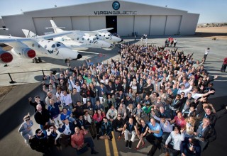 Zainab Azim at Virgin Galactic Hanger in Mojave, CA