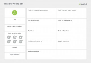 Advertising Guide Persona Worksheet