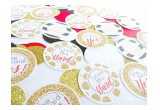 Black, Red & Gold Table Confetti