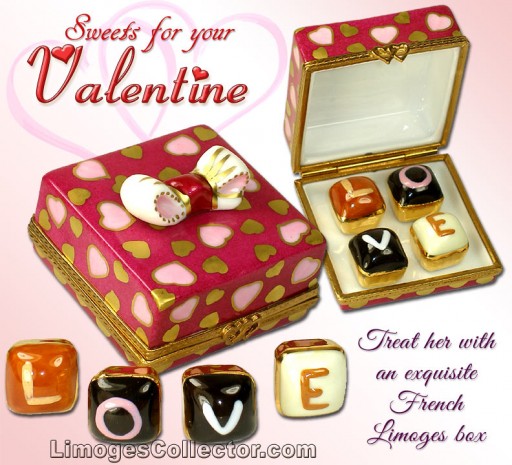 Valentine's Day Limoges Box Gifts That Say "I Love You" at LimogesCollector.com Plus Free Shipping Bonus