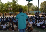 Mario Chirinos brought his drug education campaign to Venezuela schools.