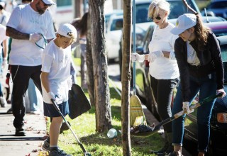 Monthly Hollywood Village cleanup. 