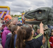 Dinosaurs throughout the Community Centre grounds