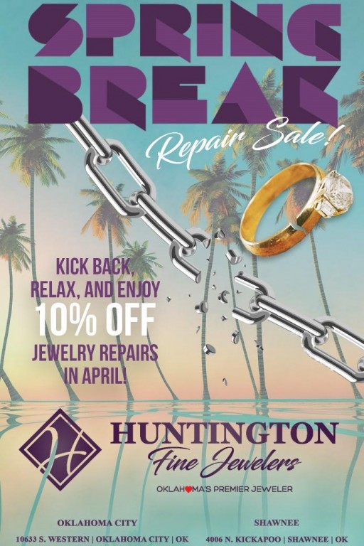 Huntington Fine Jewelers Encourages Customers to Bring in Broken Jewelry for Spring Break Repair Sale