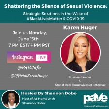 PAVE Instagram Live with Karen Huger