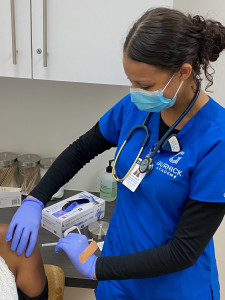 Student Providing COVID Vaccination