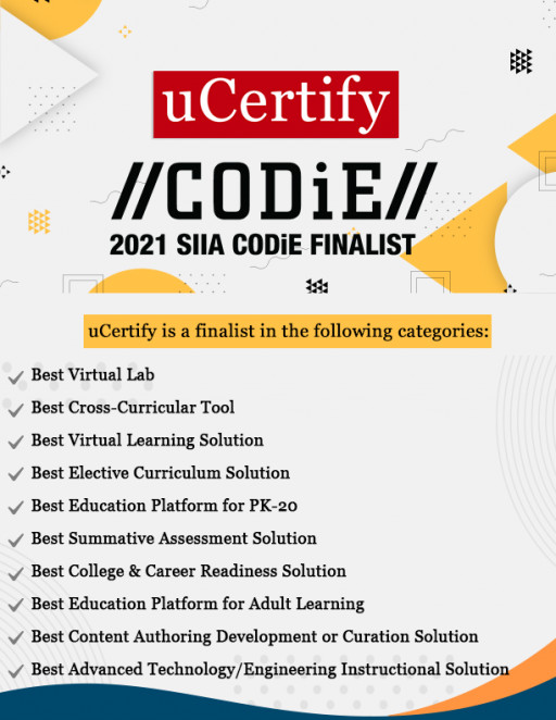 uCertify Is Finalist of the SIIA CODiE Awards 2021