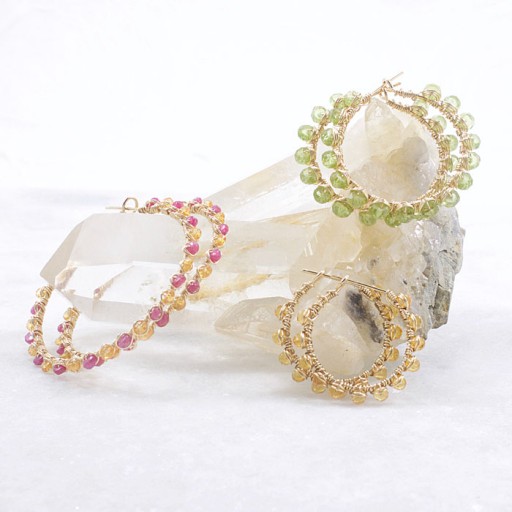 Laura Lawrance Studio Launches Gemstone Hoop Earrings Complimenting Style & Energy Balance