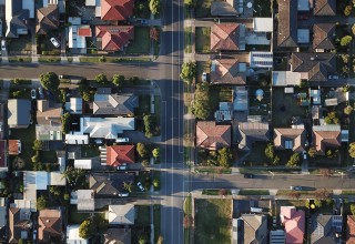 Satellite View of Homes