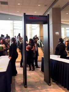 1 of 6 Metal Detectors Used at McCormick Place for Obama Foundation