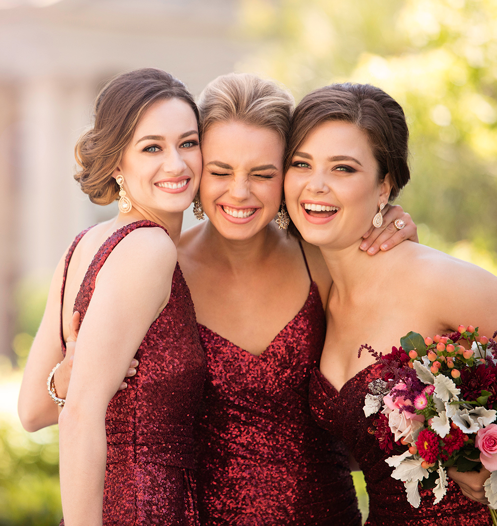 sorella vita sequin bridesmaid dresses