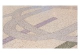 The terrazzo floor in the grand lobby of the new George S. and Dolores DorÉ Eccles Theater in Salt Lake City