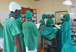 Surgical team in Tanzania