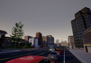 Traffic intersection simulation