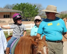 Therapeutic Riding of Tucson rider on her horse