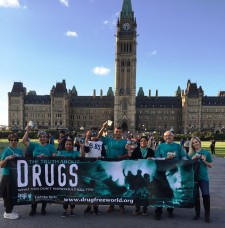 Volunteers from the Church of Scientology Ottawa promote drug education as a necessary part of Canada's drug prevention strategy.