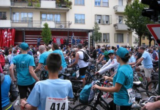 The launch of the 45th anniversary of Pordenone Pedala (Pordenone Rides) a 60 km bicycle tour in Northeast Italy 