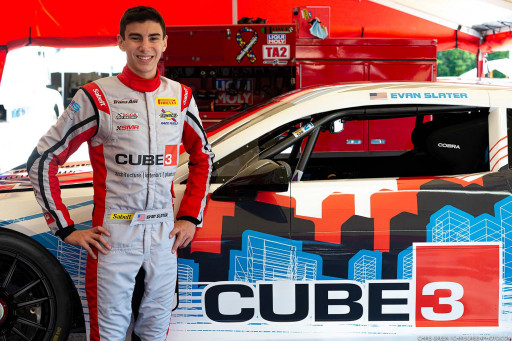 CUBE 3 Architects Sponsors 16-Year-Old Phenom Race Car Driver, Evan Slater, in His Professional Debut