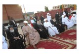 President Omar Bashir seated with Christian leaders in Sudan