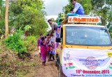 The Youth for Human Rights Chennai chapter fought poverty on Human Rights Day, bringing food to outlying areas in their human rights truck. 