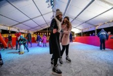 Gliding along at Saint Hill on East Grinstead's first ice rink 