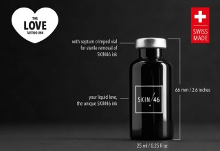 SKIN46 THE LOVE TATTOO INK - BOTTLE DETAILS