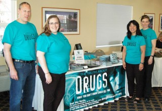 Volunteers from the Seattle chapter of Foundation for a Drug-Free World