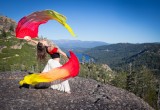 Dancer performing during the Trails and Vistas Art Hike