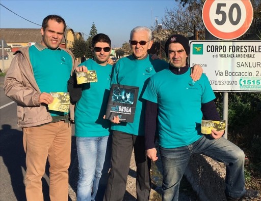 Operation "Freedom From Drugs" in Sardinia, Italy