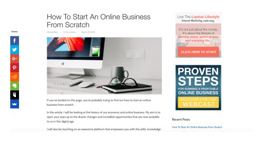 Bengu Marketing Posts Guide on Starting an Online Business