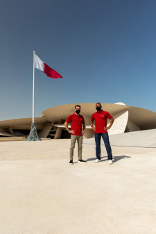 Football greats Cafu and Xavi soaked up the sights of Qatar during FIFA Club World Cup Qatar 2020™