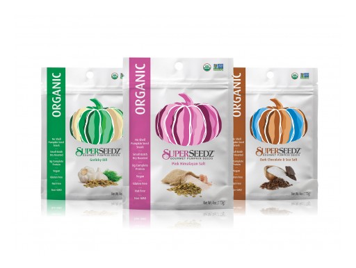 SuperSeedz® Introduces Line of Organic Gourmet Pumpkin Seed Snacks