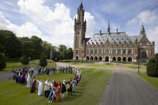 "Water for All" Conference group photo at Peace Palace