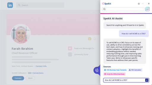 Spekit Unveils New AI Capabilities to Give Revenue Teams a Real-Time, Personalized Enablement Assistant Anywhere They’re Selling