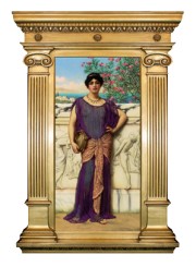 HISTORY: John William Godward, The Tambourine Girl. Auctioned at Sotheby's. Eli Wilner Frame