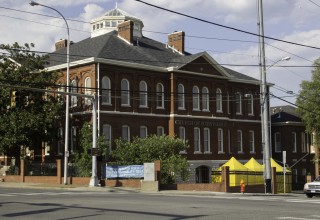 The Volunteer Ministers pavilion was set up in front of the Church of Scientology Nashville for those attending the World Humanitarian Day open house to learn practical skills to help others.