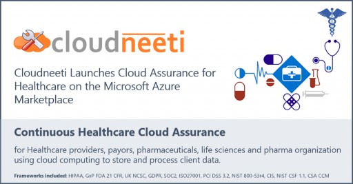 Cloudneeti Cloud Assurance for Healthcare is Now Available in the Microsoft Azure Marketplace