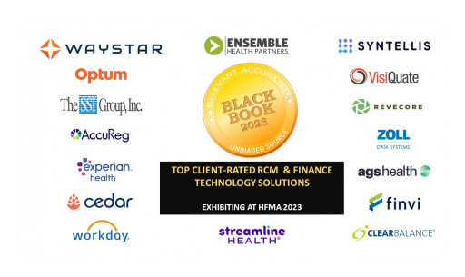 Top Client-Rated Finance & Revenue Cycle Solutions Exhibiting at HFMA Annual Meeting June 25-28, Black Book Research User Survey