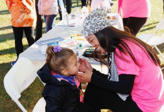 Lupus Volunteer Face Painting