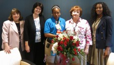 Senior care manager, Yakima Williams and team